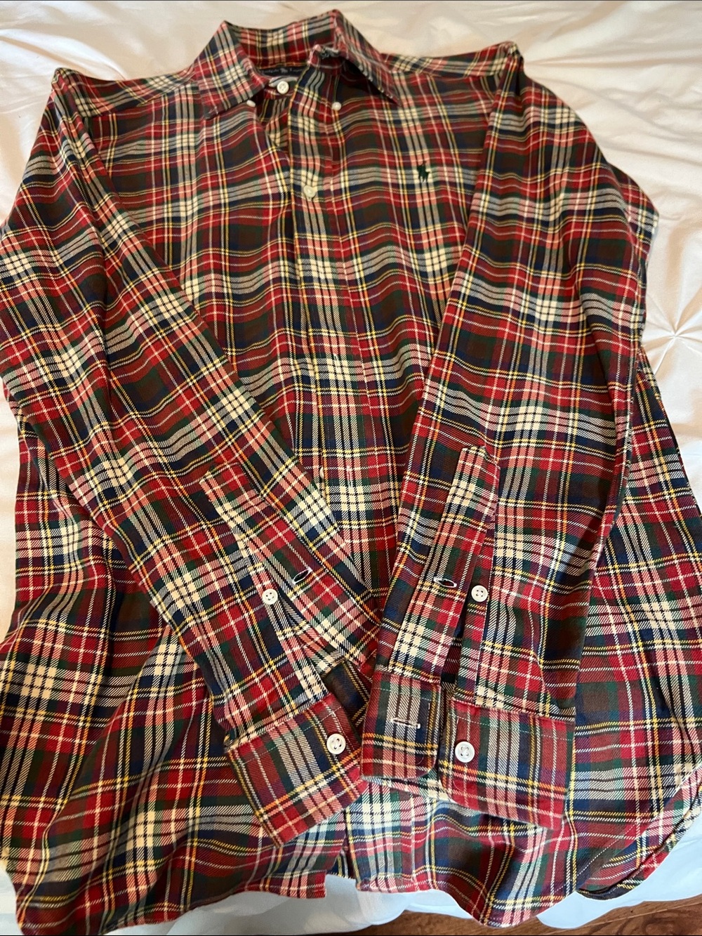 Ralph Lauren Red Plaid Button-Down Shirt